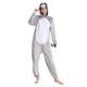 Funivals Unisex Animals Costume Adult，Plush Hooded Animals Onesie Homewear Adults，Halloween Christmas Jumpsuit Women & Men (Raccoon, Adult L)