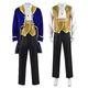 Beauty and The Beast Costume Adult Men Prince Dan Stevens Cosplay Jacket Pants Uniform Halloween Outfits (Medium, Style 1)