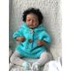 Anano Sleeping Reborn Baby Dolls 20 Inches Biracial Realistic Newborn Baby Doll Silicone Baby Doll African American Baby Girl Rooted Hair Real Looking Doll Toys for Age 3+ Birthday Gift