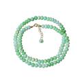 Mint Green Candy Opal Bead Necklace, Winter's Necklace, Jewelry Gift For her, Statement Necklace, 6.5 mm Plain Rondelle Necklace, Choker Necklace by A&M Gems