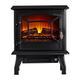 Electric Stove Heater 2000W,Electric Fireplace with Indoor Log/Wood Burner Effect,Modern Freestanding LED Flame Fireplave Stoves Adjustable Thermostat (ADFE07 Fireplace, Black)