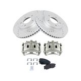 2007-2009 Pontiac Torrent Front Brake Pad Rotor and Caliper Set - TRQ