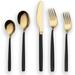 Mercer41 20 Piece Titanium Gold Plated Stainless Steel Flatware Set, 20 Pieces Golden Silverware Set, Golden Cutlery Set | Wayfair