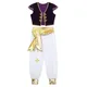 Costume de Prince Arabe pour Enfants Gilet et Pantalon Ensemble de Tenue pour Halloween Cosplay