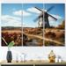Gracie Oaks Germany Dutch Windmill III On Canvas 3 Pieces Print Canvas in White | 28 H x 36 W x 1 D in | Wayfair 212A9AEF78FB431C92C6F7925F62FB60