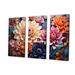 Winston Porter Dahlia Dreams I On Canvas 3 Pieces Print Metal in Orange/White | 40 H x 60 W x 1 D in | Wayfair 786B98EB89754F03BAA2B666BD24343C