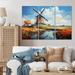 Gracie Oaks Germany Dutch Windmill II On Canvas 3 Pieces Print Canvas in White | 28 H x 36 W x 1 D in | Wayfair DF816B8F8F894A17AD90D3A85DB0644A