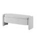 Latitude Run® Emilyjane Flip Top Storage Bench Polyester/Upholstered in Gray | 17.7 H x 47.2 W x 16.9 D in | Wayfair