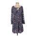 Old Navy Casual Dress: Blue Floral Dresses - Women's Size X-Small