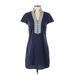 Sail to Sable Casual Dress - Shift: Blue Dresses - Women's Size Small