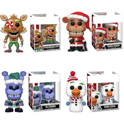 FNAFS POP Figure giocattoli per bambini natale Bonnie Foxy Chica FREDDY FROSTBE Figure bambini