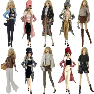 Nuovi vestiti di moda per accessori per bambole Barbie soprabito causale vestito moderno calza