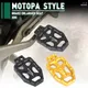 PER Morini X-Cape 650 X cape650 Moto Xcape650 Freno sedile allargato Pedale leva freno Ingrandisci estensione Freno posteriore Peg