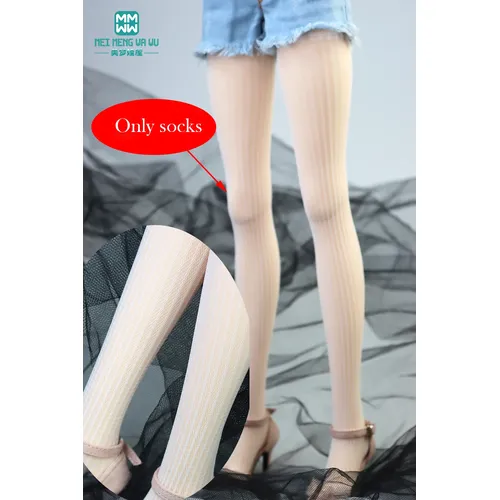 BJD puppen zubehör passt 1/6 1/4 1/3 BJD Puppe Lange rohr spitze socken ball socken