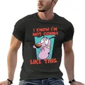 Brave codile Dog so che non mi piace questa t-shirt Oversize stampata abbigliamento uomo manica