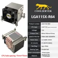 Cools erver r64 server CPU-Kühler 180w 4 Heatpipes Workstation Kühler pwm 4-poliger Lüfter für Intel