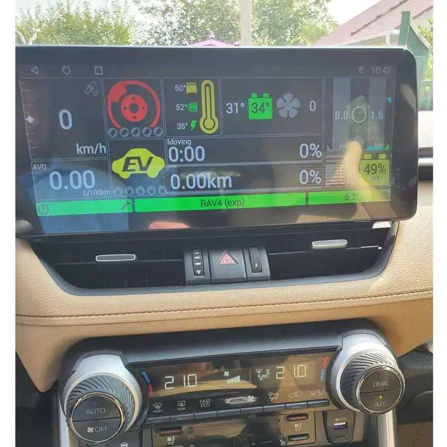 12,3 Zoll Android 14 Bildschirm für Toyota Rav4 XA50 Prime XSE Auto Multimedia-Player GPS Navigation Radio Carplay Hea dunit Image