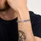Braccialetti da uomo con catena a maglie in rete da 6 mm, gioielli, braccialetti con catene italiane in acciaio inossidabile impermeabile, regali per lui, 17/19/21 cm