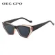 OEC-MANAGEMENT CPO Vintage Cat eye Sonnenbrille Frauen 2022 Neue Fashion Square Sonnenbrille