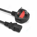 UK Plug Power Extend Cable Kettle Main IEC C13 Power Lead Cord 1.5m 5ft 18AWG For Desktop PC