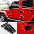 New 8pcs Black Door Hinge Cover For Jeep Wrangler 4 Door 2007 - 2016 4pcs Door Hinge Cover For Jeep