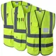 Reflective Safety Vest With Pockets Working Clothes Hi vis jacket