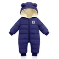 Winter Baby Rompers For Boy Girl Coats Toddler Hooded Bodysuit Thick Cotton Outfit Infants Jumpsuit