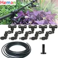 360 Adjustable Universal Spray Misting Nozzle Kit with 5M Hose For Garden Greenhouse Irrigation