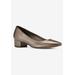 Wide Width Women's Heidi Ii Pump by Ros Hommerson in Bronze Leather (Size 10 W)