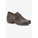 Wide Width Women's Eliot Flat by Ros Hommerson in Brown Leather (Size 10 W)