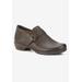 Extra Wide Width Women's Eliot Flat by Ros Hommerson in Brown Leather (Size 8 1/2 WW)