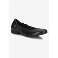 Women's Tess Flat by Ros Hommerson in Black Leather (Size 8 1/2 M)