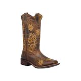 Women's Secret Garden Mid Calf Boot by Dan Post in Brown (Size 9 1/2 M)