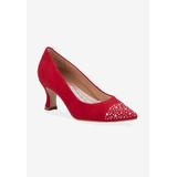 Women's Sadee Pump by Ros Hommerson in Red Kid Suede (Size 9 M)
