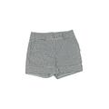 7th Avenue Design Studio New York & Company Khaki Shorts: Green Checkered/Gingham Bottoms - Women's Size 6