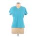 Reebok Active T-Shirt: Teal Activewear - Women's Size Large