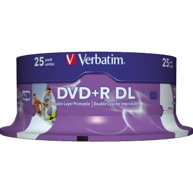 Verbatim DVD+R 43667 8x 8,5GB DL 240Min. Spindel 25 St./Pack. Image