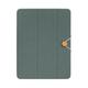 Native Union W.F.A iPad Folio – Foldable iPad Stand and Cover Made of Recycled Materials Compatible with iPad Pro 12.9” with Easy Magnetic Attachment and Button and String Design (Slate Green)