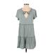 Divided by H&M Casual Dress - DropWaist: Gray Solid Dresses - Women's Size Small