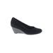 Clarks Wedges: Black Solid Shoes - Women's Size 8 - Round Toe
