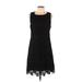 CATHERINE Catherine Malandrino Casual Dress - A-Line: Black Jacquard Dresses - Women's Size 12