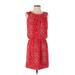 Max Studio Casual Dress - Popover: Red Stars Dresses - Women's Size Small