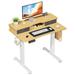 Latitude Run® Lakitha Solid Wood Standing Desk Wood in Brown | 52 H x 23 W x 40 D in | Wayfair 5A4606E1475547648538A3AAAC9C02C0