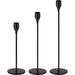 Ebern Designs 3Pcs Matte Candlestick Holders Metal in Black | Wayfair 84204AA628B240BEA13307ABDC88802C