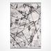 Gray 237 x 39 x 0.4 in Area Rug - Latitude Run® Edivaldo Geometric Machine Woven Acrylic Area Rug in Metal | 237 H x 39 W x 0.4 D in | Wayfair
