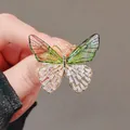 Broche papillon nickel é de tempérament broche insecte nœud papillon de luxe broche trempée