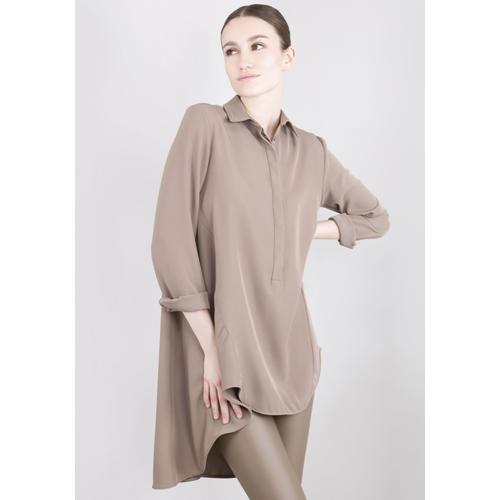 Longbluse IMPERIAL Gr. S (36), braun (tortora) Damen Blusen Longblusen