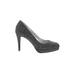 Fioni Night Heels: Pumps Stilleto Cocktail Party Gray Shoes - Women's Size 7 - Round Toe