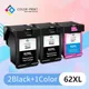 COLOR-PRINT Remanufactured 62XL for HP 62 HP62 XL Refilled Ink Cartridge for HP Officejet 5742 5743