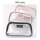 Custom Genuine Leather Travel Cosmetic Bag Set Waterproof Makeup Brush Storage Bag Portable